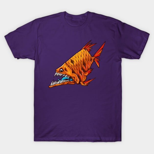 Angry Fish T-Shirt by BYVIKTOR